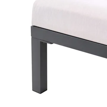 Solstol Lariano - Beige, svart - Hagemøbler & utemiljø - Stoler & Lenestoler - Solstoler