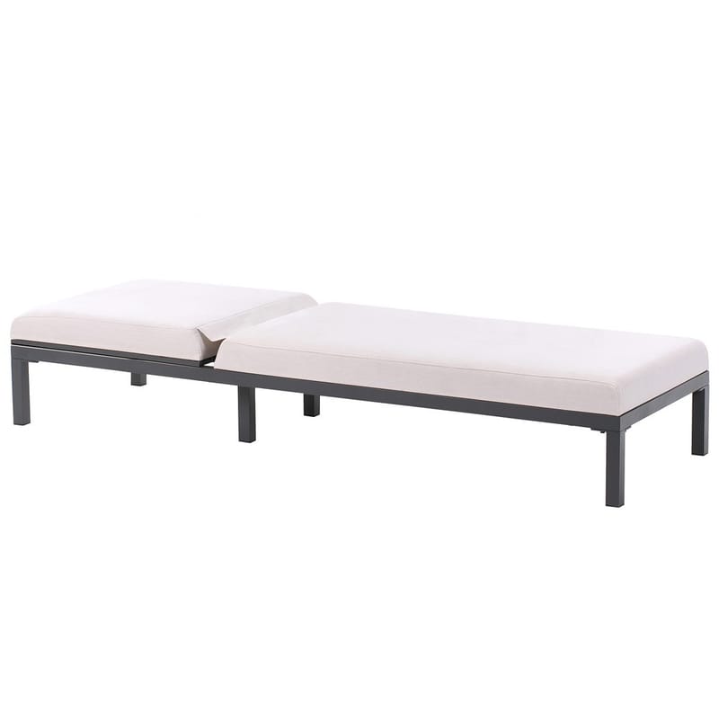 Solstol Lariano - Beige, svart - Hagemøbler & utemiljø - Stoler & Lenestoler - Solstoler