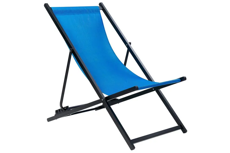 Solstol Locri Ii - Blå, Svart - Hagemøbler & utemiljø - Stoler & Lenestoler - Solstoler