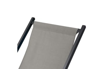 Solstol Locri Ii - Grå, svart - Hagemøbler & utemiljø - Stoler & Lenestoler - Solstoler