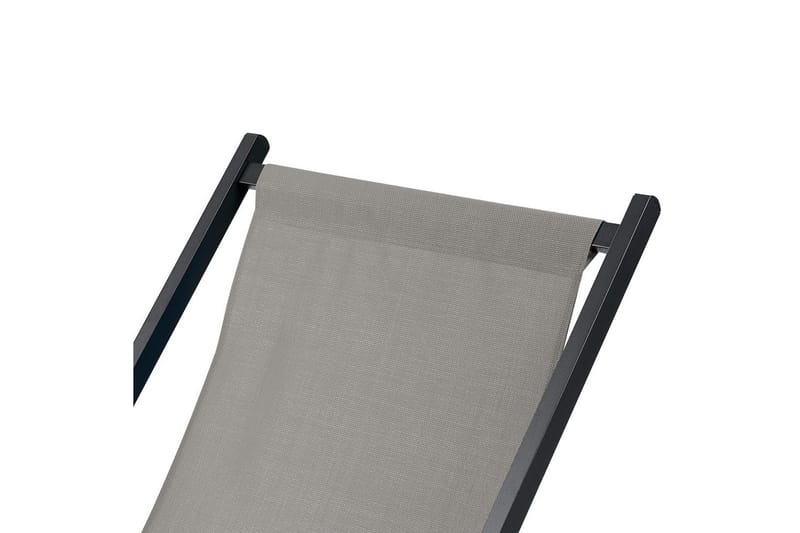 Solstol Locri Ii - Grå, svart - Hagemøbler & utemiljø - Stoler & Lenestoler - Solstoler