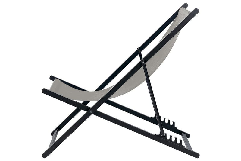 Solstol Locri Ii - Grå, svart - Hagemøbler & utemiljø - Stoler & Lenestoler - Solstoler