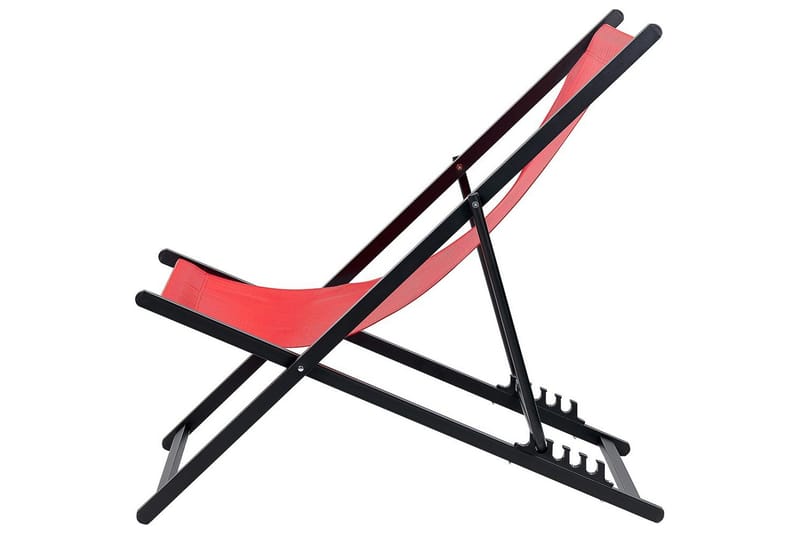 Solstol Locri Ii - Rød, Svart - Hagemøbler & utemiljø - Stoler & Lenestoler - Solstoler