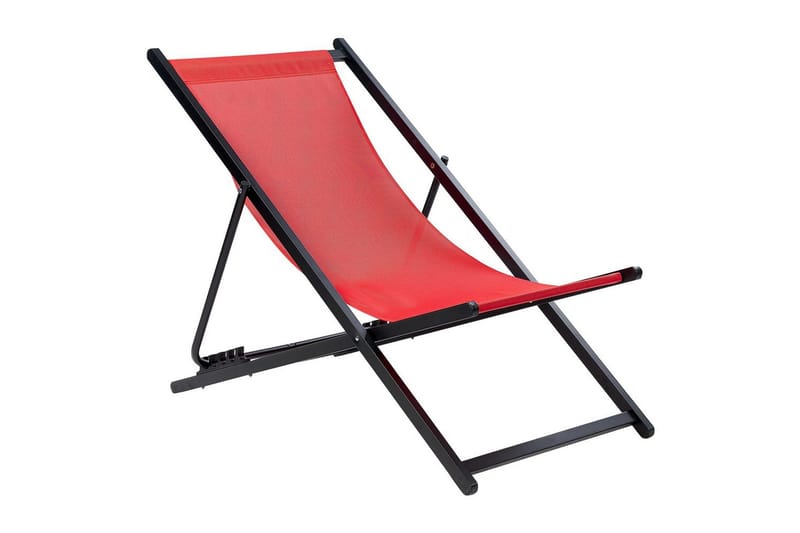 Solstol Locri Ii - Rød, Svart - Hagemøbler & utemiljø - Stoler & Lenestoler - Solstoler