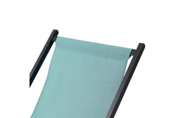 Solstol Locri Ii - Turkis, Svart - Hagemøbler & utemiljø - Stoler & Lenestoler - Solstoler