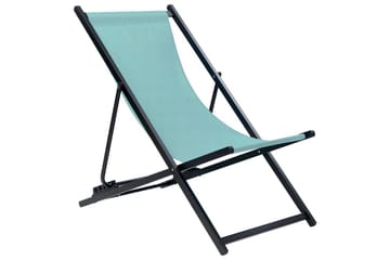 Solstol Locri Ii - Turkis, Svart - Hagemøbler & utemiljø - Stoler & Lenestoler - Solstoler