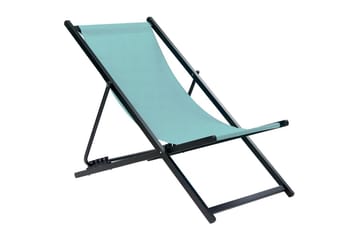 Solstol Locri Ii - Turkis, Svart - Hagemøbler & utemiljø - Stoler & Lenestoler - Solstoler