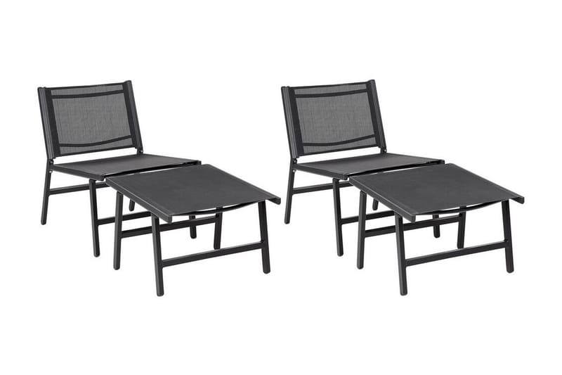 Solstol Montmagny 54x60 cm - Svart - Hagemøbler & utemiljø - Stoler & Lenestoler - Solstoler