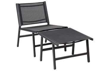 Solstol Montmagny 54x60 cm - Svart - Hagemøbler & utemiljø - Stoler & Lenestoler - Solstoler