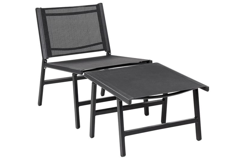 Solstol Montmagny 54x60 cm - Svart - Hagemøbler & utemiljø - Stoler & Lenestoler - Solstoler