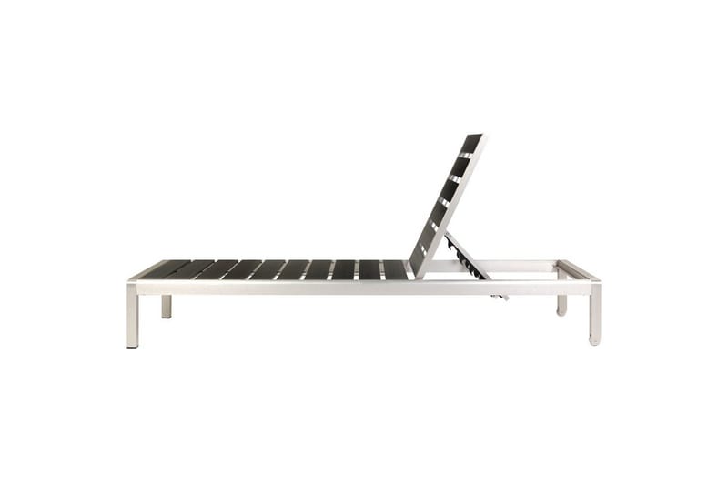 Solstol Nardo - Svart, Sølv - Hagemøbler & utemiljø - Stoler & Lenestoler - Solsenger & solvogner