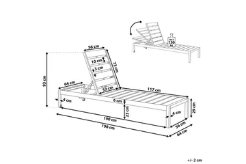 Solstol Nardo - Svart - Hagemøbler & utemiljø - Stoler & Lenestoler - Solsenger & solvogner