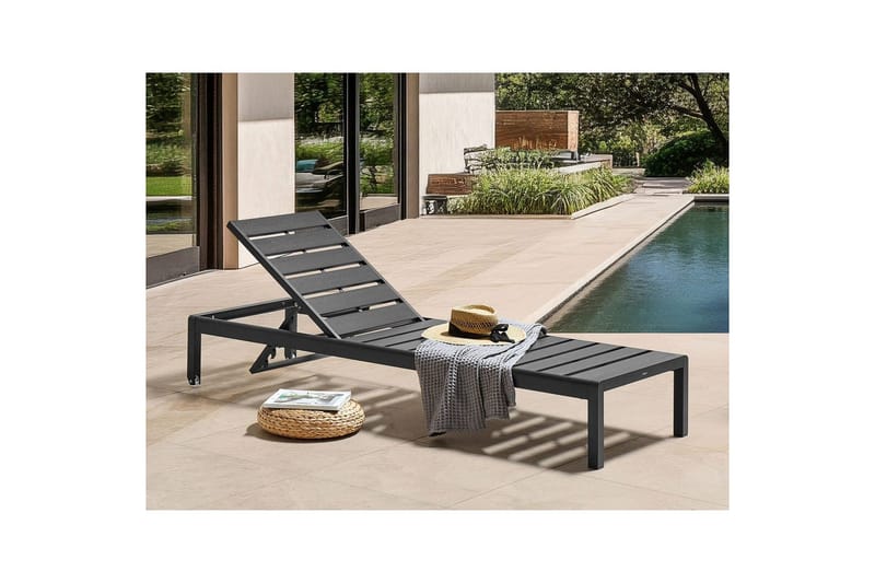 Solstol Nardo - Svart - Hagemøbler & utemiljø - Stoler & Lenestoler - Solsenger & solvogner