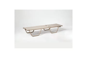 Solstol- og Sidebordsett (2 deler) Azoula Beige - Beige - Hagemøbler & utemiljø - Stoler & Lenestoler - Solstoler