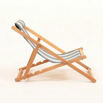 Romira Solseng utendørs - Grå og hvit - Hagemøbler & utemiljø - Stoler & Lenestoler - Solstoler - Dekkstol