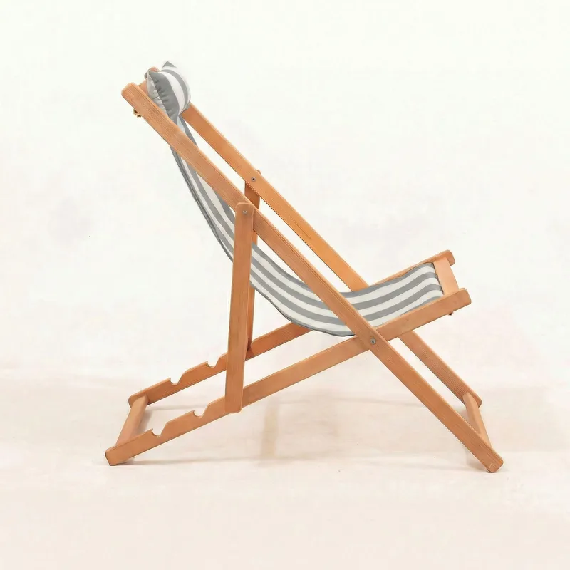 Romira Solseng utendørs - Grå og hvit - Hagemøbler & utemiljø - Stoler & Lenestoler - Solstoler - Dekkstol