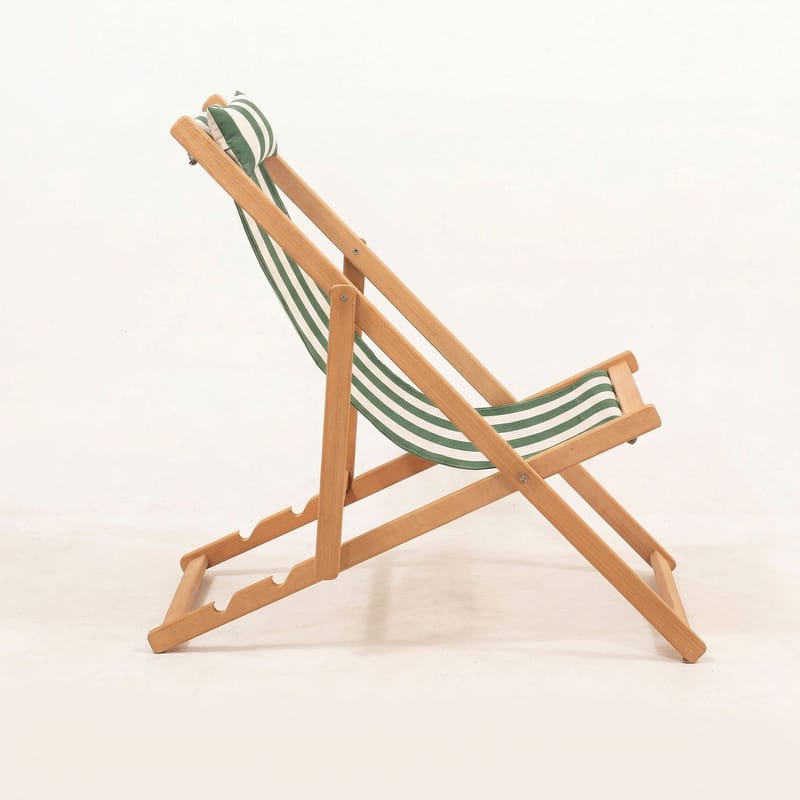 Romira Solseng utendørs - Grønn og hvit - Hagemøbler & utemiljø - Stoler & Lenestoler - Solstoler - Dekkstol