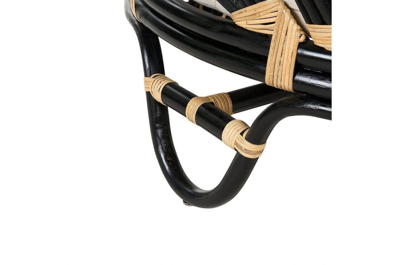 Solstol Rossano - Svart, beige - Hagemøbler & utemiljø - Stoler & Lenestoler - Utelenestoler