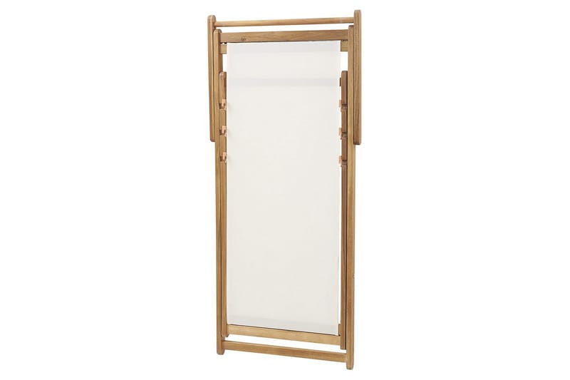 Solstol sett med 2 Anzio - lyst tre/off-white/grønt løvmønster - Hagemøbler & utemiljø - Stoler & Lenestoler - Solstoler