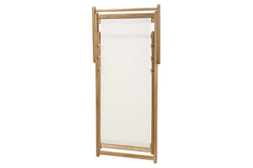 Solstol sett med 2 Anzio - lyst tre/off-white/gult blomstermønster - Hagemøbler & utemiljø - Stoler & Lenestoler - Solstoler