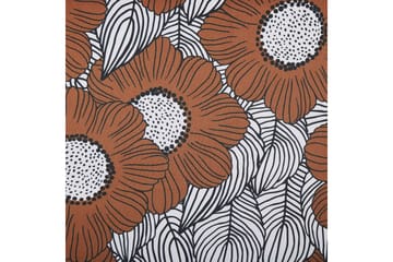 Solstol sett med 2 Anzio - mørkt tre/off-white valmuemønster - Hagemøbler & utemiljø - Stoler & Lenestoler - Solstoler