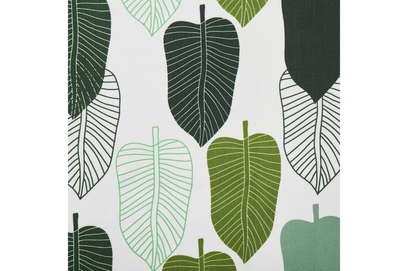 Solstol sett med 2 Anzio - mørkt tre/off-white/grønt løvmønster - Hagemøbler & utemiljø - Stoler & Lenestoler - Solstoler