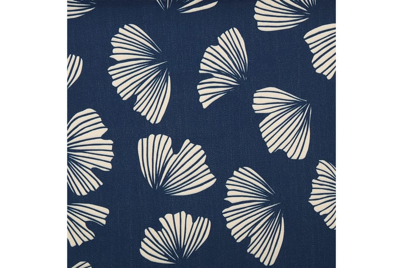 Solstol sett med 2 Anzio - mørkt tre/off-white/marineblått blomstermønster - Hagemøbler & utemiljø - Stoler & Lenestoler - Solstoler