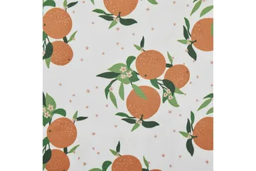 Solstol sett med 2 Anzio - mørkt tre/off-white/oransje mønster - Hagemøbler & utemiljø - Stoler & Lenestoler - Solstoler