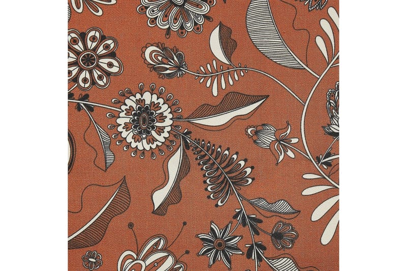 Solstol sett med 2 Anzio - mørkt tre/off-white/rødt blomstermønster - Hagemøbler & utemiljø - Stoler & Lenestoler - Solstoler