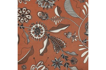 Solstol sett med 2 Anzio - mørkt tre/off-white/rødt blomstermønster - Hagemøbler & utemiljø - Stoler & Lenestoler - Solstoler