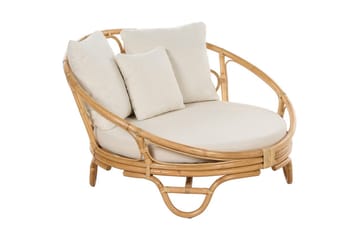 Solstol sett med 2 Rossano - Naturlig, beige - Hagemøbler & utemiljø - Stoler & Lenestoler - Utelenestoler