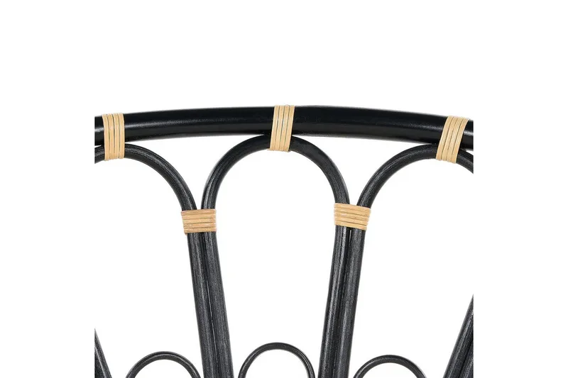 Solstol sett med 2 Rossano - Svart, beige - Hagemøbler & utemiljø - Stoler & Lenestoler - Utelenestoler