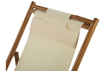 Solseng 2 stk lyst tre / beige ATRANI - Tre / Natur - Hagemøbler & utemiljø - Stoler & Lenestoler - Solstoler