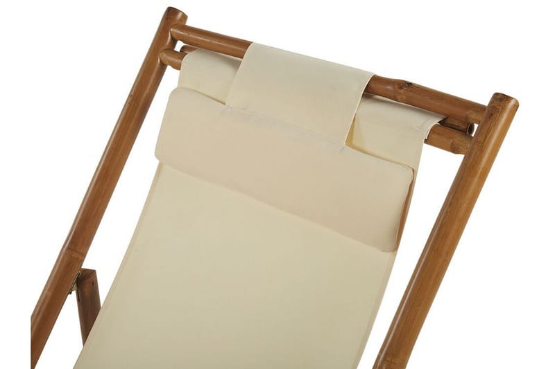 Solseng 2 stk lyst tre / beige ATRANI - Tre / Natur - Hagemøbler & utemiljø - Stoler & Lenestoler - Solstoler