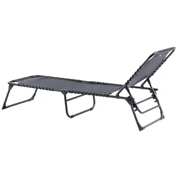 Solseng utendørs Ambato sammenleggbar - Svart - Hagemøbler & utemiljø - Stoler & Lenestoler - Solsenger & solvogner