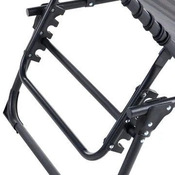 Solseng utendørs Ambato sammenleggbar - Svart - Hagemøbler & utemiljø - Stoler & Lenestoler - Solsenger & solvogner