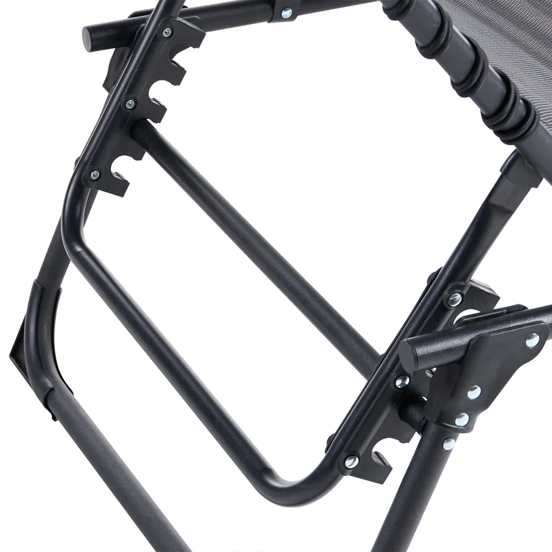 Solseng utendørs Ambato sammenleggbar - Svart - Hagemøbler & utemiljø - Stoler & Lenestoler - Solsenger & solvogner