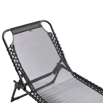 Solseng utendørs Ambato sammenleggbar - Svart - Hagemøbler & utemiljø - Stoler & Lenestoler - Solsenger & solvogner