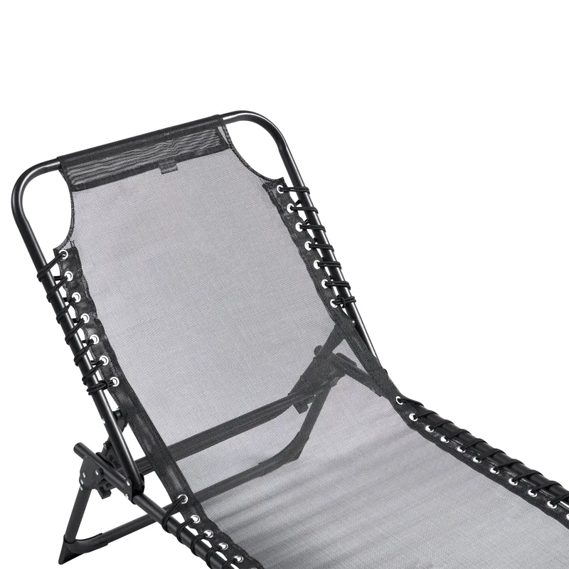 Solseng utendørs Ambato sammenleggbar - Svart - Hagemøbler & utemiljø - Stoler & Lenestoler - Solsenger & solvogner