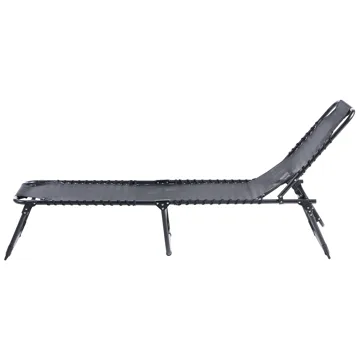Solseng utendørs Ambato sammenleggbar - Svart - Hagemøbler & utemiljø - Stoler & Lenestoler - Solsenger & solvogner