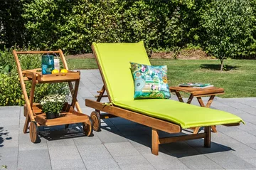 Solstol FINLAY 193x60xH30cm Akasie - Hagemøbler & utemiljø - Stoler & Lenestoler - Solsenger & solvogner