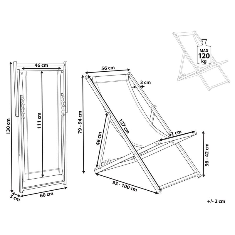 Solstol Locri Ii - Hagemøbler & utemiljø - Stoler & Lenestoler - Solstoler