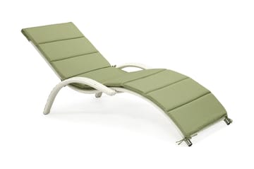 Solstol MERIDIAN 180x75x73cm hvit - Hagemøbler & utemiljø - Stoler & Lenestoler - Solstoler