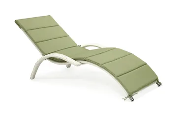 Solstol MERIDIAN 180x75x73cm hvit - Hagemøbler & utemiljø - Stoler & Lenestoler - Solstoler