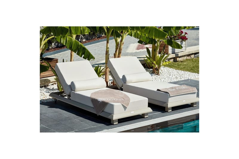 Solstol Taharoa Beige - Beige - Hagemøbler & utemiljø - Stoler & Lenestoler - Solsenger & solvogner