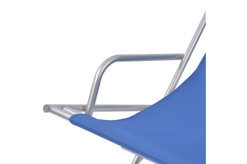 Tilbakelente fluktstoler 2 stk stål blå - Blå - Solstoler