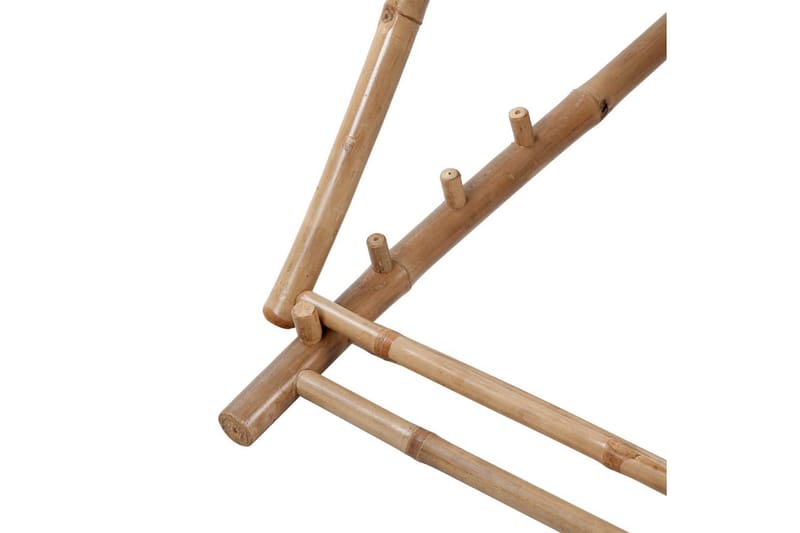 Utendørs fluktstol bambus og lerret - Hvit - Solstoler