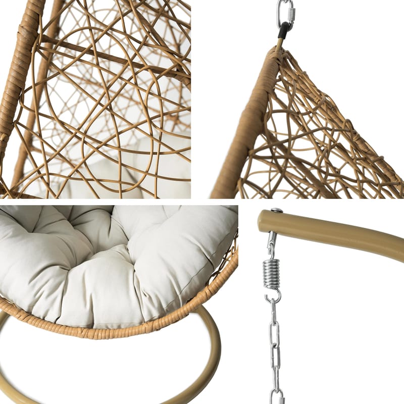 Solvero Hengestol utendørs - beige - Hagemøbler & utemiljø - Stoler & Lenestoler - Hengestoler