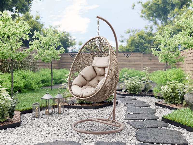 Solvero Hengestol utendørs - beige - Hagemøbler & utemiljø - Stoler & Lenestoler - Hengestoler