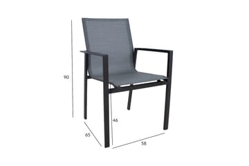 Amalfi Stol Grå - Hagemøbler & utemiljø - Stoler & Lenestoler - Spisestol ute